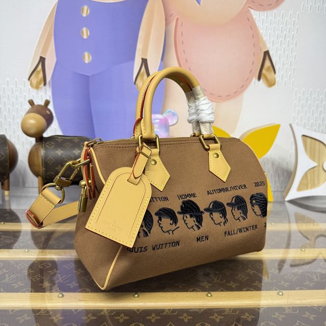 Louis vuitton original canvas speedy 25 M15218 brown