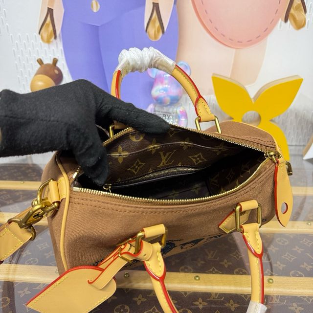 Louis vuitton original canvas speedy 25 M15218 brown