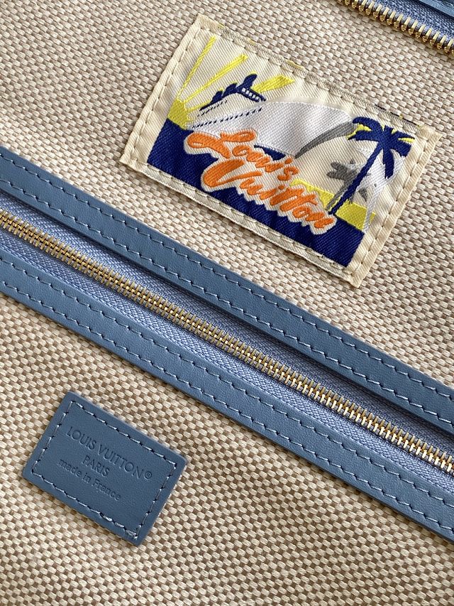 Louis vuitton original denim Nevereverfull tote N00198 blue