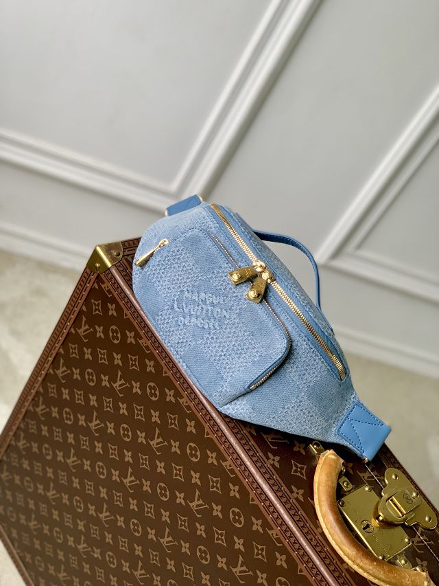 Louis vuitton original denim  rush bumbag N00205 blue