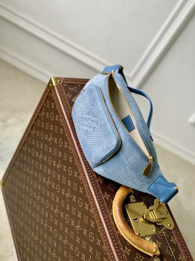 Louis vuitton original denim  rush bumbag N00205 blue