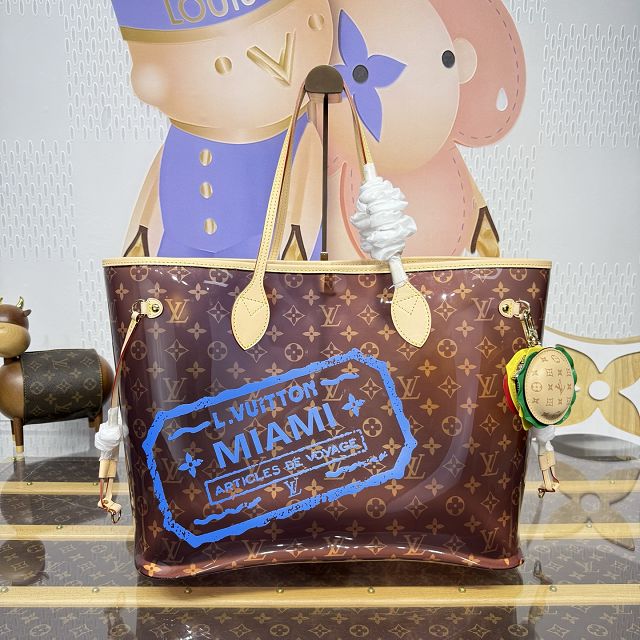 Louis vuitton original monogram PVC neverfull GM M14491 blue