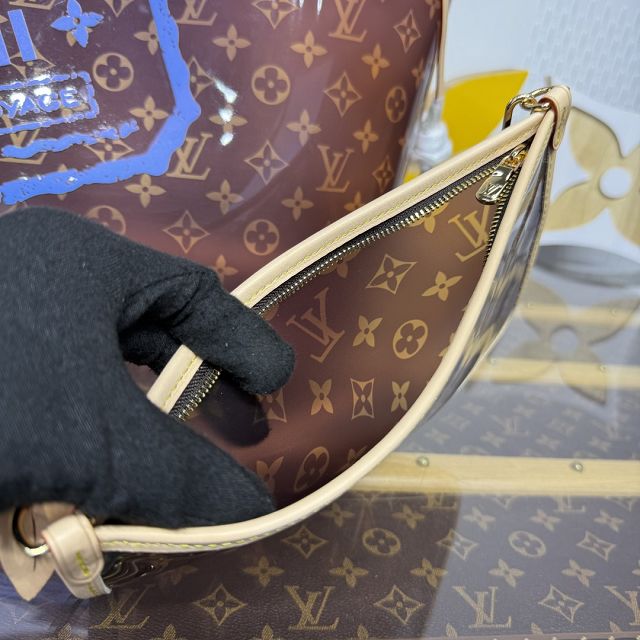 Louis vuitton original monogram PVC neverfull GM M14491 blue