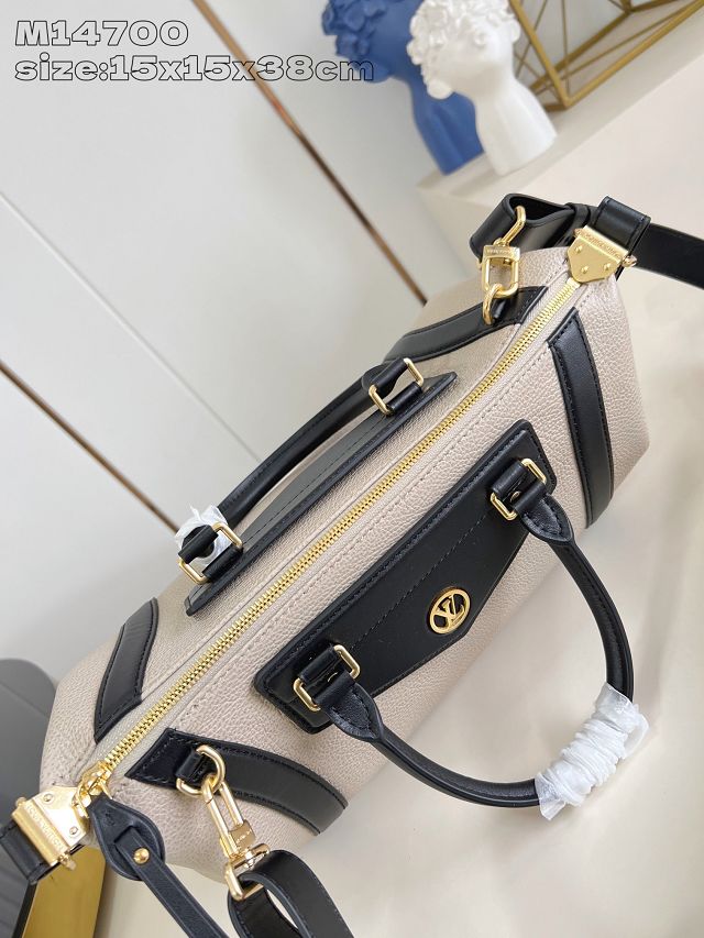 Louis vuitton original calfskin LV biker MM M26563 light grey