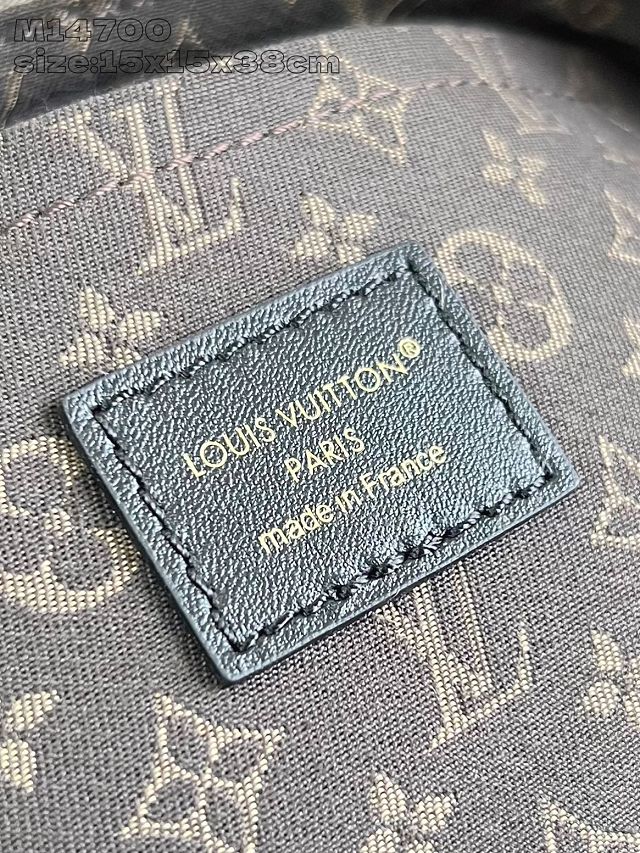 Louis vuitton original calfskin LV biker MM M26563 light grey