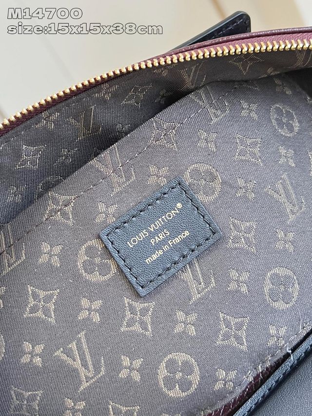 Louis vuitton original calfskin LV biker MM M26563 mahogany