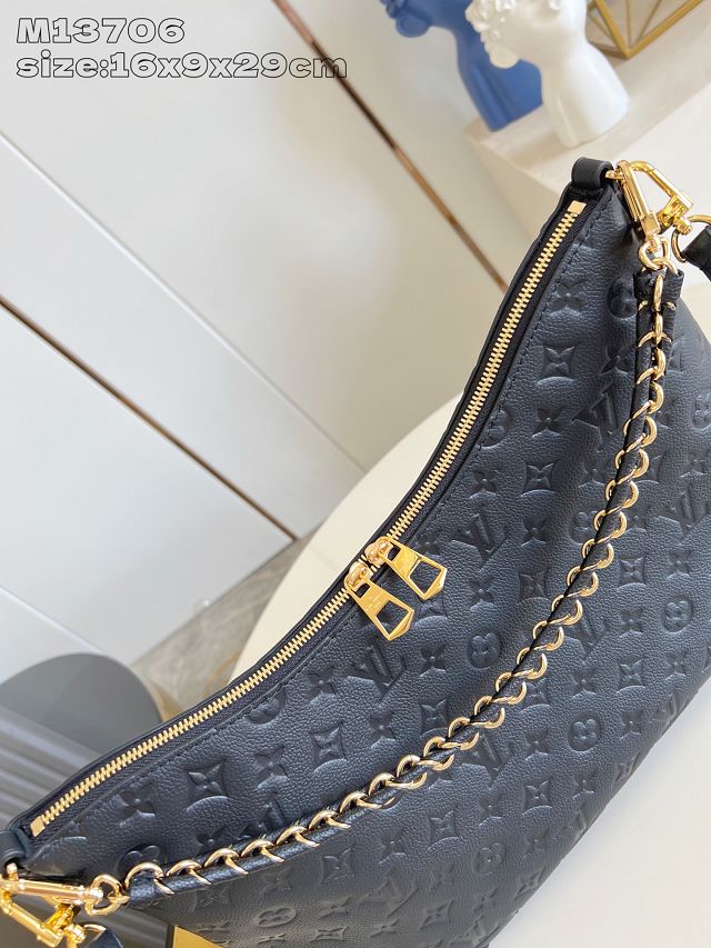 Louis vuitton original calfskin boulogne GM bag M13706 black