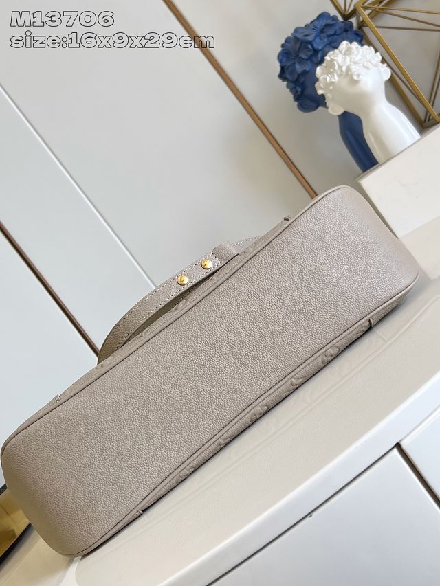 Louis vuitton original calfskin boulogne GM bag M25854 grey