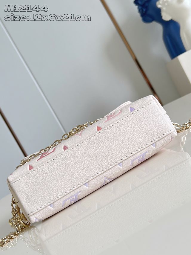 Louis vuitton original calfskin nano madeleine bag M25596 dream beige