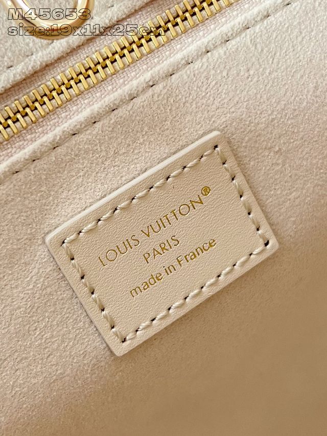 Louis vuitton original calfskin onthego pm M45653 dream beige