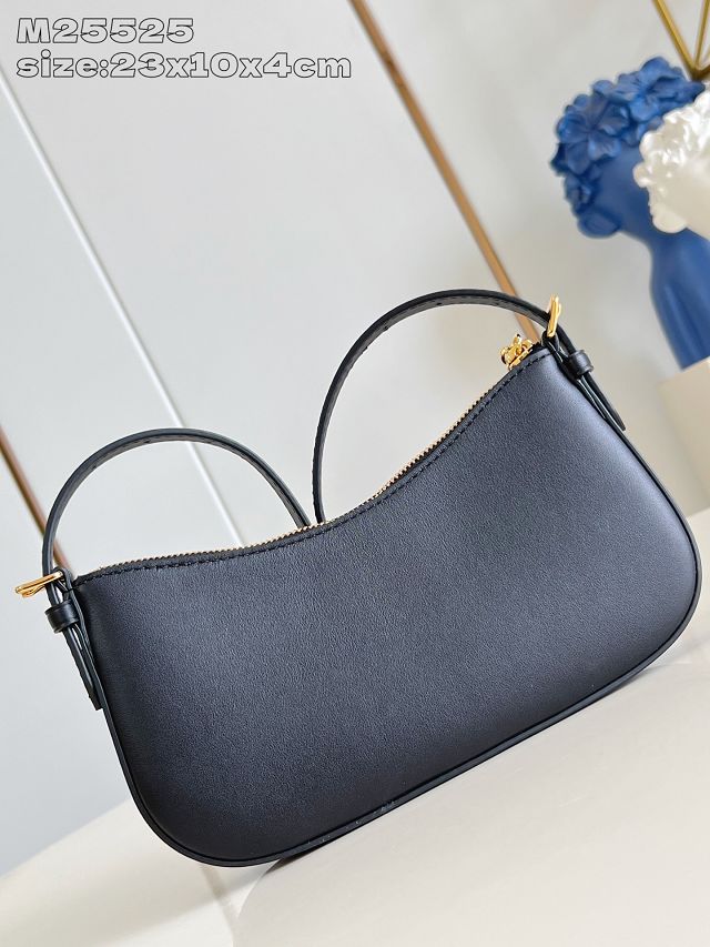 Louis vuitton original calfskin pochette LV bloom M25525 black