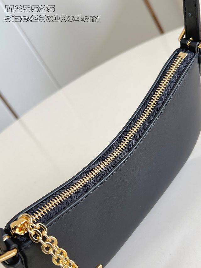 Louis vuitton original calfskin pochette LV bloom M25525 black