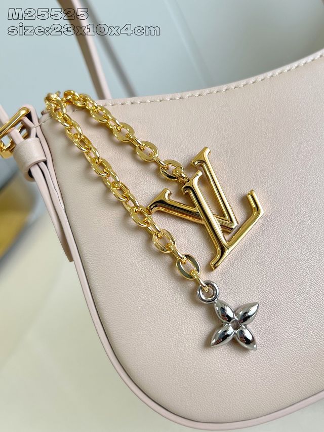 Louis vuitton original calfskin pochette LV bloom M25784 sand