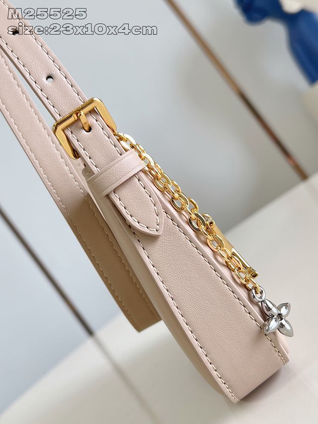 Louis vuitton original calfskin pochette LV bloom M25784 sand