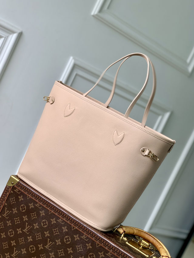 Louis vuitton original calfskin&canvas neverfull Inside out MM M11946 dune