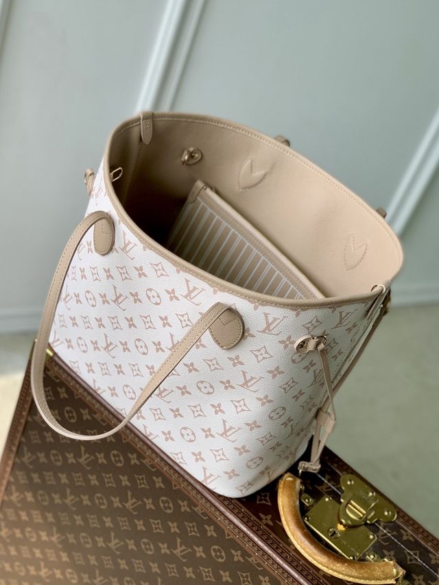 Louis vuitton original calfskin&canvas neverfull Inside out MM M11946 dune
