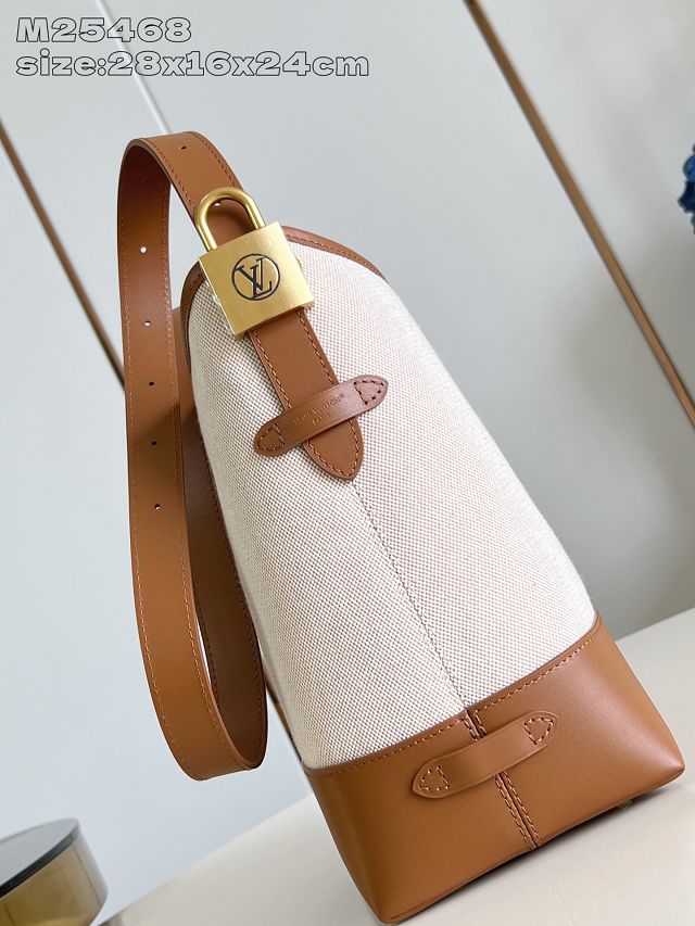 Louis vuitton original cotton low key hobo PM M25468 brown