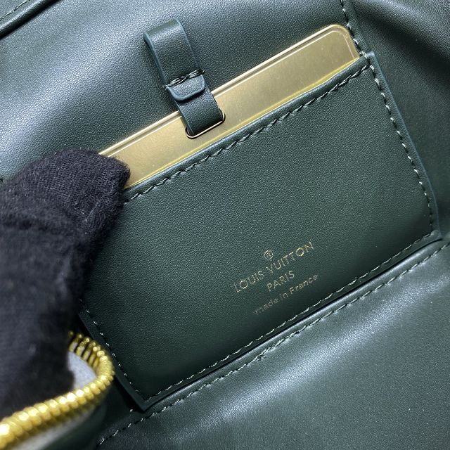 Louis vuitton original lambskin vanity chain pouch M28219 white