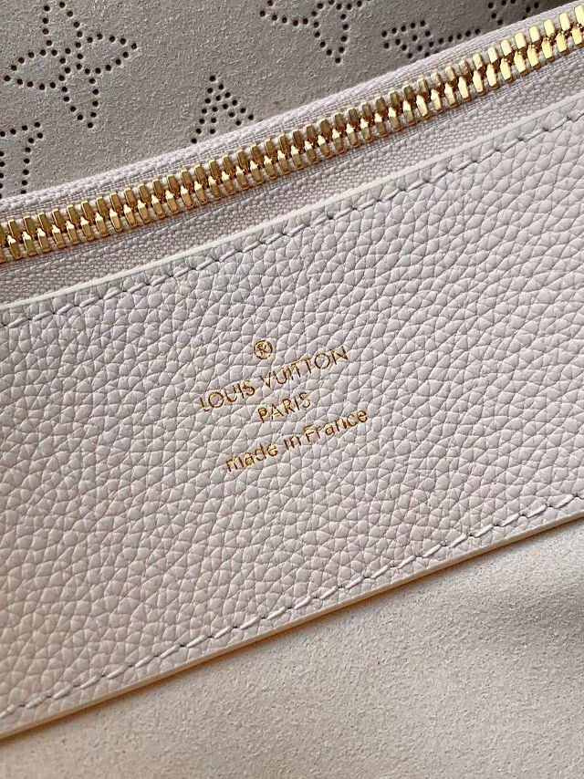 Louis vuitton original mahina leather bella tote bag M15116 cream