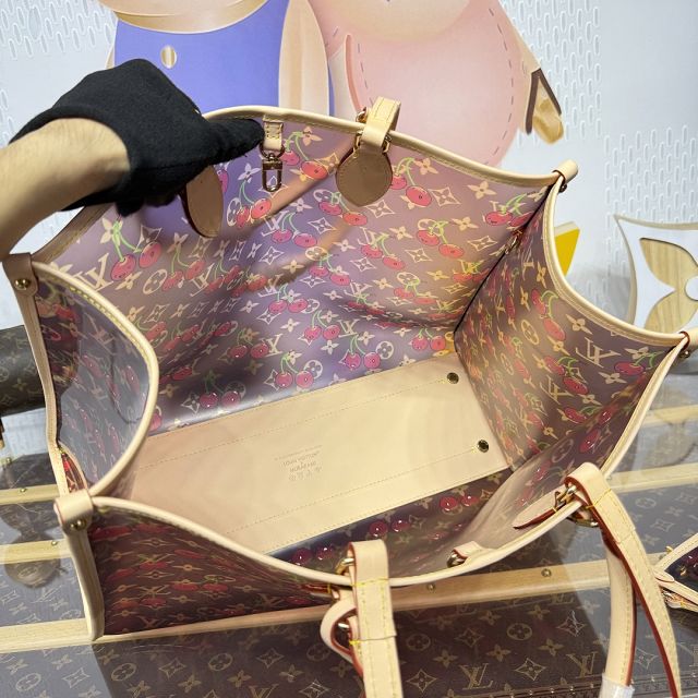 Louis vuitton original monogram cherry crystal onthego GM M14306