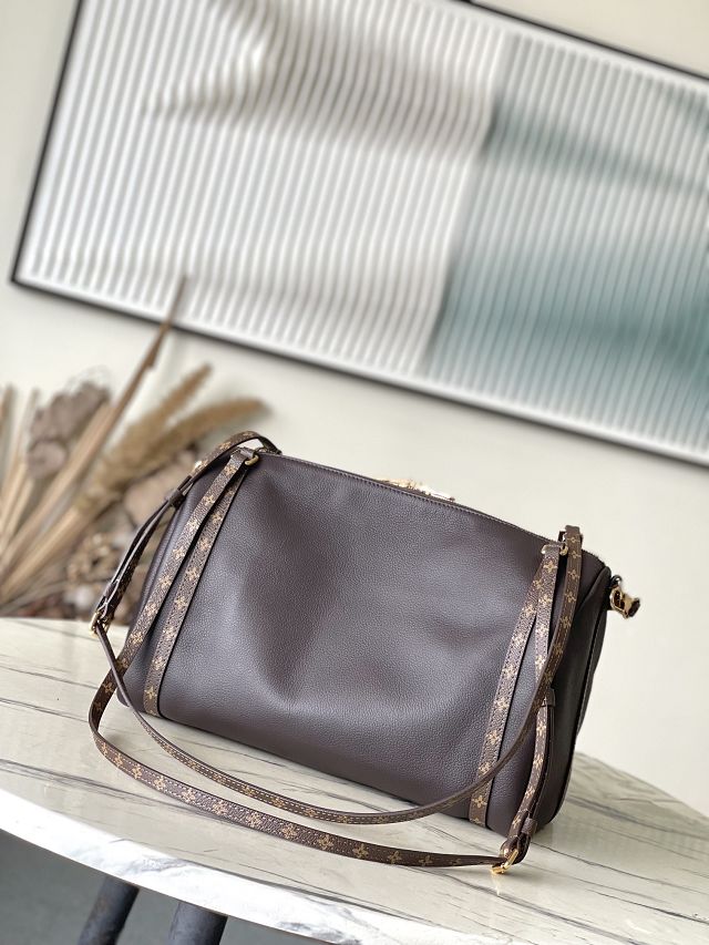 Louis vuitton original calfskin express travel MM M26397 dark brown