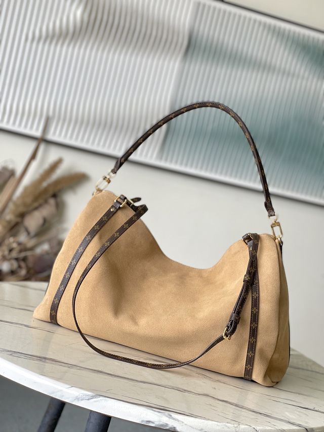 Louis vuitton original suede calfskin express travel GM M26451 brown