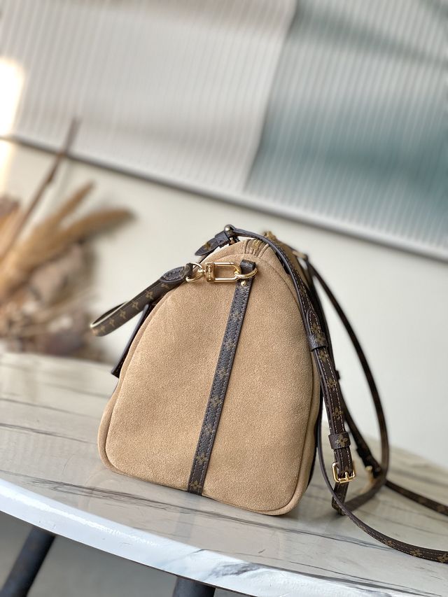 Louis vuitton original suede calfskin express travel MM M26358 hazelnut