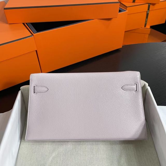 Hermes original chevre leather kelly elan KE0028-5 mauve pale 