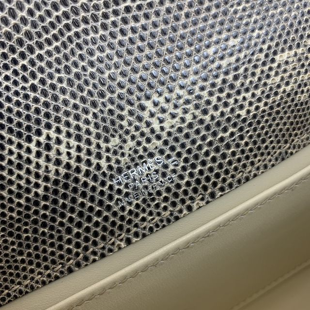 Hermes handmade genuine lizard leather mini kelly 22 clutch K220 