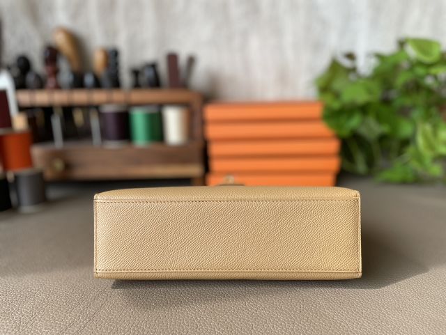 Hermes original epsom leather mini kelly 22 clutch K012 biscuit