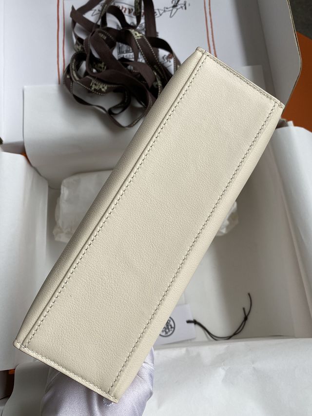 Hermes original swift leather mini kelly 22 clutch K0012 nata