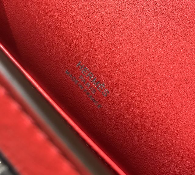 Hermes original swift leather mini kelly 22 clutch K0012 red