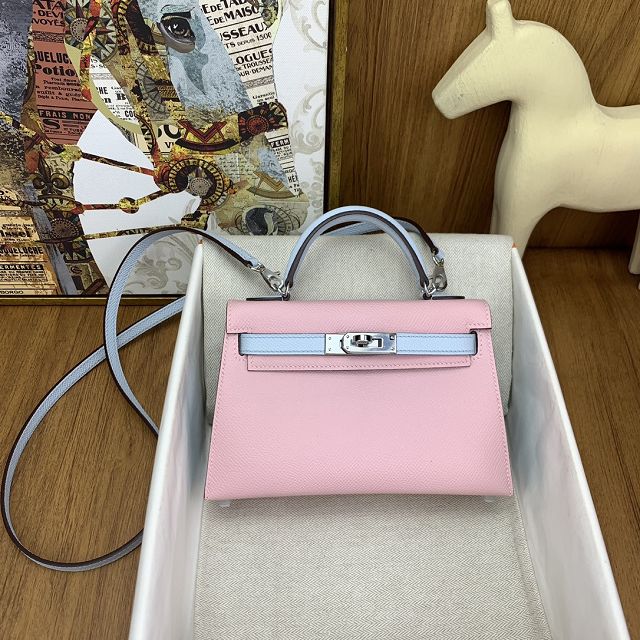 Hermes original epsom leather mini kelly 19 bag K0019 