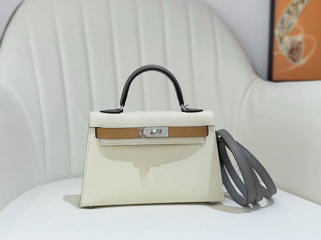 Hermes original epsom leather mini kelly 19 bag K0019 