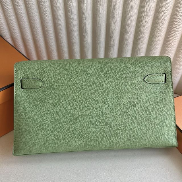 Hermes original madame leather kelly elan KE0028 vert criquet 