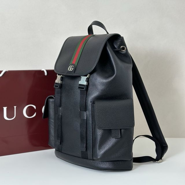 GG original calfskin ophidia large backpack 839110 black