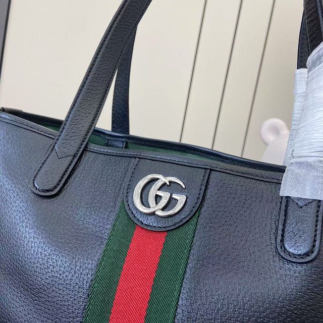 GG original calfskin ophidia large tote bag 834463 black