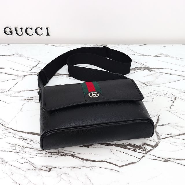GG original calfskin ophidia medium messenger bag 834467 black