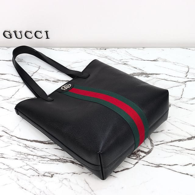 GG original calfskin ophidia medium tote bag 834465 black