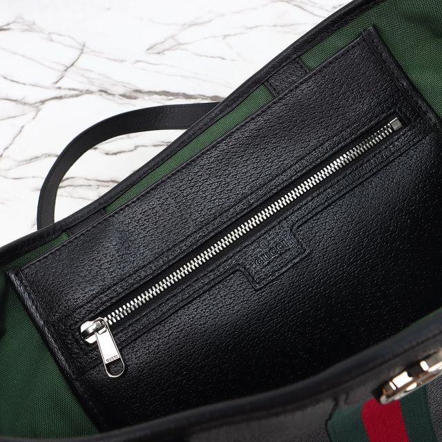 GG original calfskin ophidia medium tote bag 834465 black