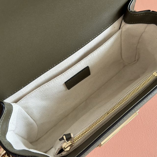 GG original suede calfskin go small shoulder bag 826761 green