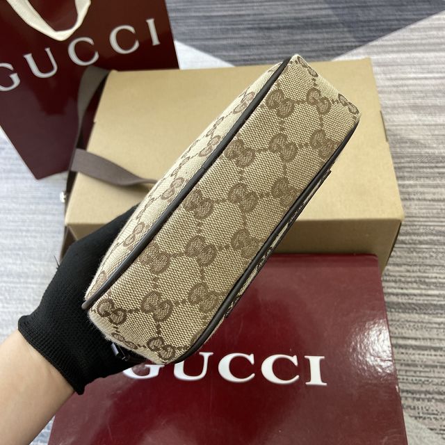 GG original canvas mini messenger bag 834268 brown