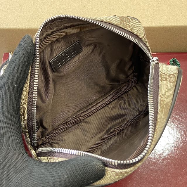 GG original canvas mini messenger bag 834268 brown