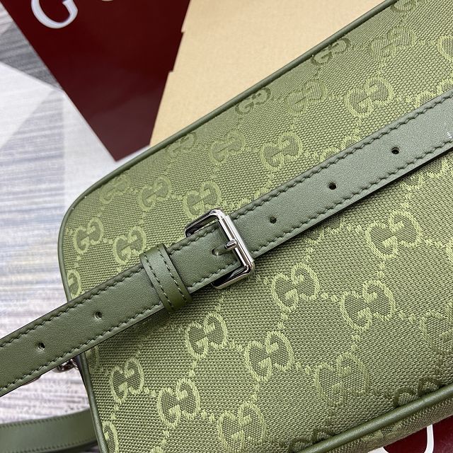 GG original canvas small crossbody bag 834802 green