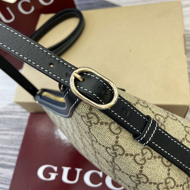 GG original fabric emblem small shoulder bag 847450 black