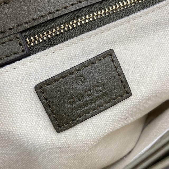 GG original calfskin 1955 horsebit shoulder bag 815178 green