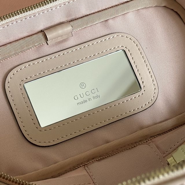 GG original calfskin marmont mini vanity bag 837455 light pink