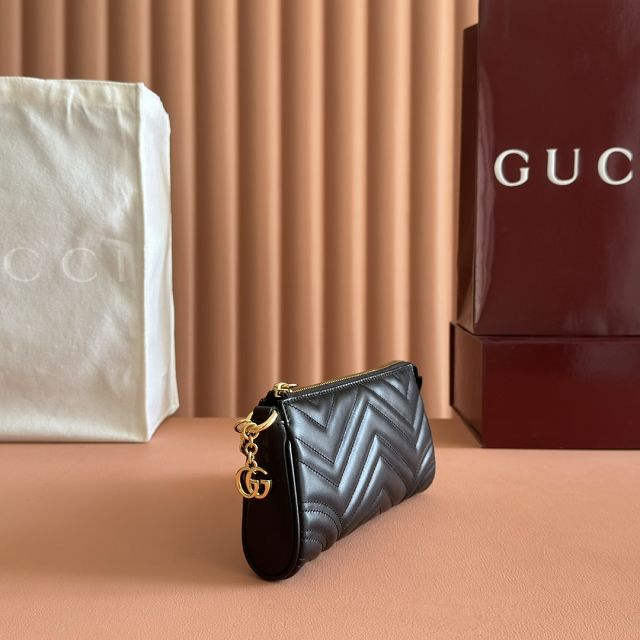 GG original calfskin marmont small shoulder bag 847589 black