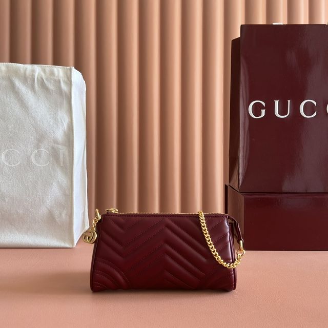 GG original calfskin marmont small shoulder bag 847589 bordeaux