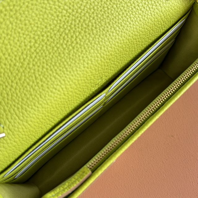 GG original calfskin marmont wallet on chain 497985 brown